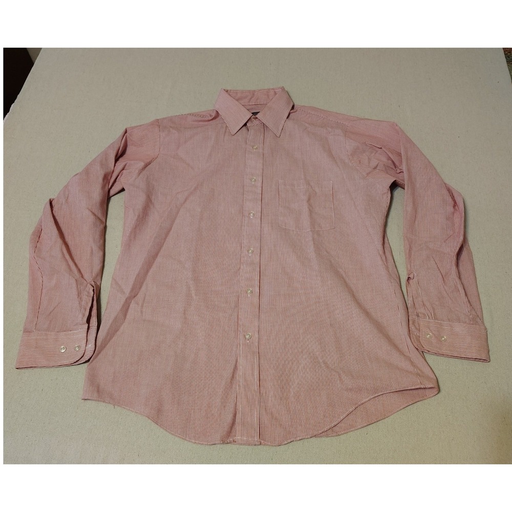 Egon von Furstenberg Mens Dress‎ Shirt Stripe Button Down Size 16 34 35  VV